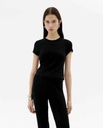 [THK-S25W-WTP00192-BLACK-XS] THINKING MU | Top Black rue - Black  (-XS-)