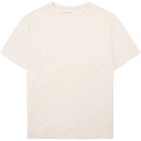 KNOWLEDGE | T-shirts Narrow striped slub - Creme Stripe