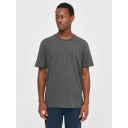 [KNO-S25M-1010605-1073-S] Knowledge Cotton Apparel | T-shirt Loke - Dark Grey Melange ( -S-)