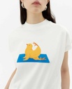 THINKING MU | T-shirt Yogui Animal Volta - White