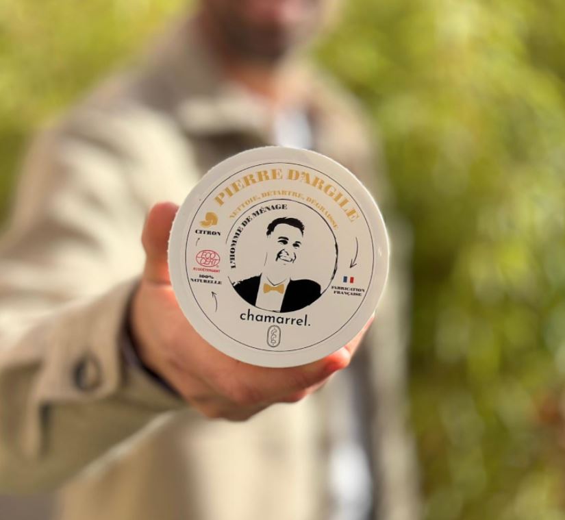 CHAMARREL || Pierre d’argile nettoyant universel – Blanc