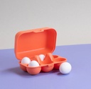 Koziol || Petite boîte à œufs TO GO MINI – Corail intense