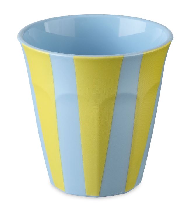 Koziol || Gobelet Nora S 150 ml – Rayures bleu doux