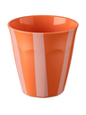 Koziol || Gobelet Nora M 300 ml – Rayures corail intense
