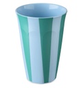 Koziol || Gobelet Nora L 450 ml – Rayures bleu doux