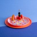 Koziol || Petite assiette 205 mm – Fleurs rose doux