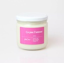 YESCIRE || Bougie quartz rose “Amour” Ça pue l’amour