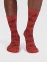 [BTR-TA166-Clay-Red-7-11] THOUGHT | Chaussettes homme Bennie Bike - Clay Red