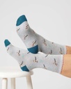 [BTR-TA459C-GREY-MARL- 4-7] THOUGHT | Chaussettes femme Bird - Grey marl