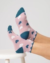 [BTR-TA575B-PETAL-PINK- 4-7] THOUGHT | Chaussettes femme mi-hautes Heart - Petal pink