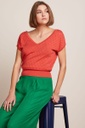 [KIN-S25W-0976194101-Tweed Orange-XS] KING LOUIE | Top Double V Mateo Knit - Tweed Orange (-XS-)