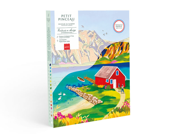 La Petite Epicerie | Coffret peinture au numéro - Randonnée en Norvège par Nolwenn Studio
