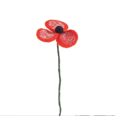 AVEVA DESIGN || Fleur En Laine Éternelle – Coquelicot Coral 