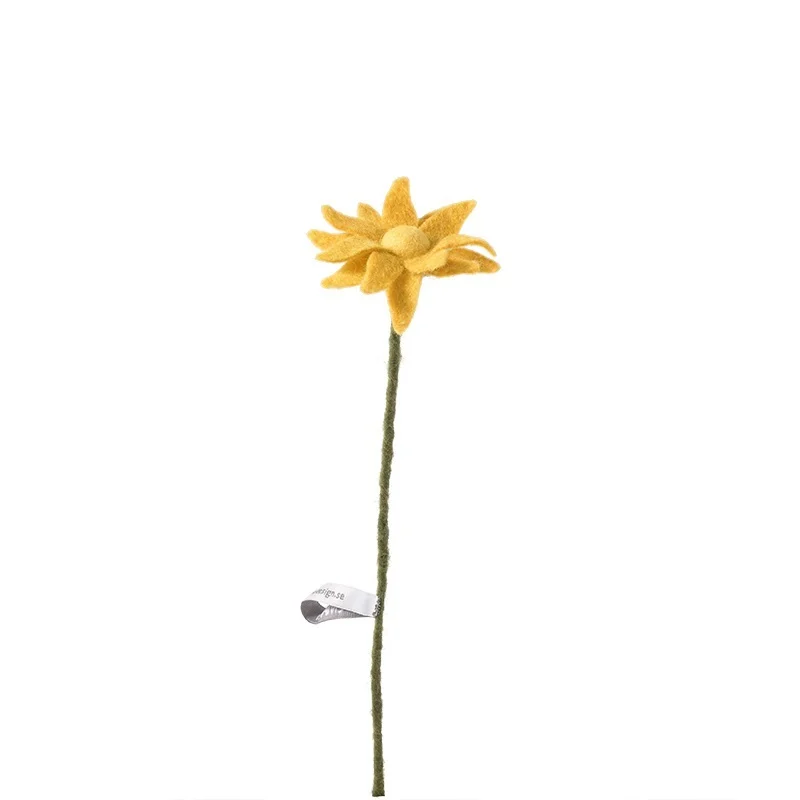 AVEVA DESIGN || Fleur En Laine Éternelle – Mini Tournesol 