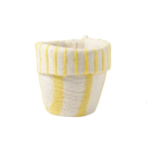Aveva Design | Cache-pot en laine bouillie M 20cm - Lemonade