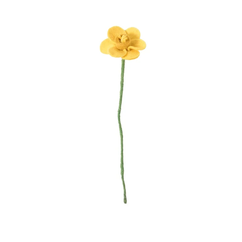 AVEVA DESIGN || Fleur En Laine Éternelle – Jonquille Yellow 