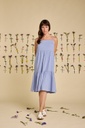 GRAINE | Robe en coton biologique Vitalité - Bleu ciel
