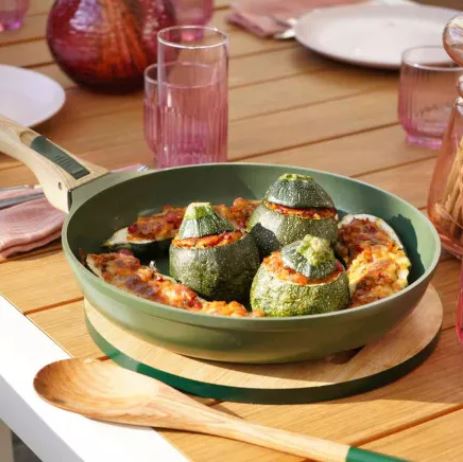 Cookut | Poêle Poignée Amovible 24 cm - Fougère (poignée non incluse) 