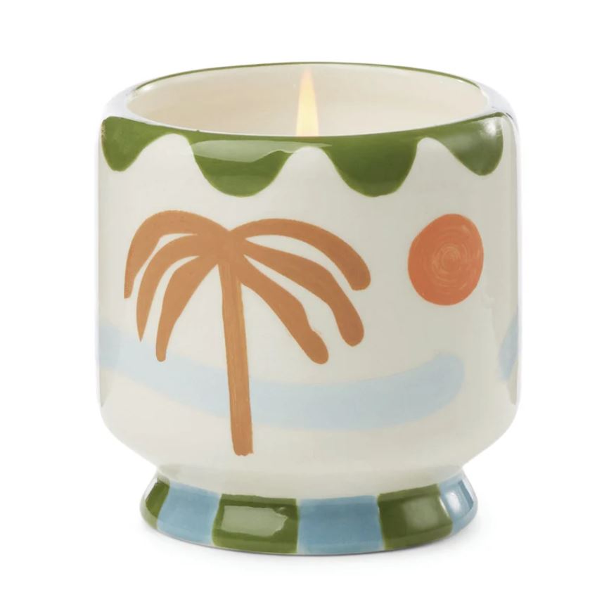 DESIGNWORKS COLLECTIVE || Bougie parfumée Ceramic Candle – Palmiers Luxuriants