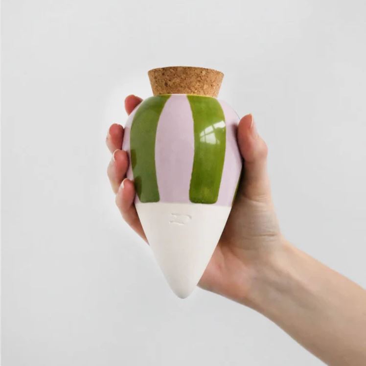 PEPIN || Olla – Rayures vert et lilas
