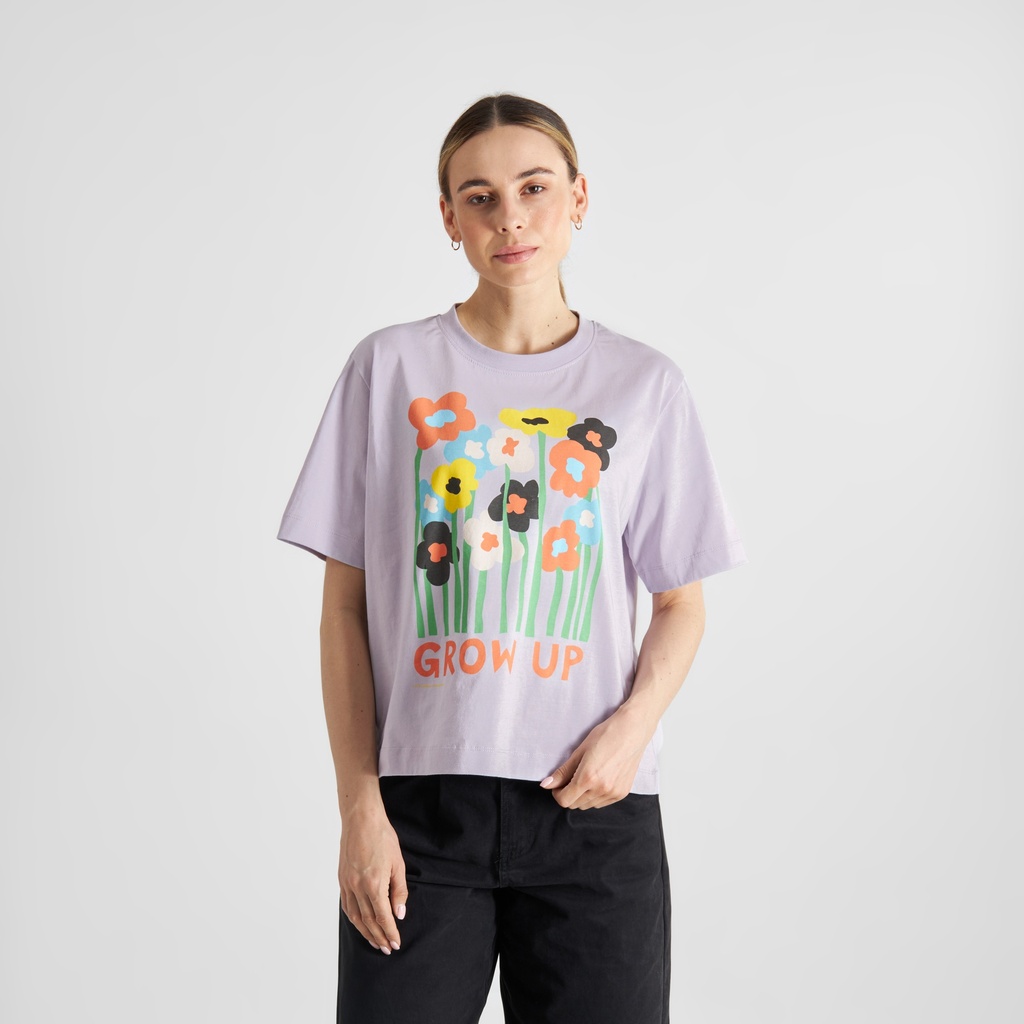 DEDICATED | T-shirt Vadstena Grow Up - Purple Thistle