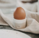 EULENSCHNITT || Coquetier empreinte cœur – Crème