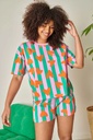 [WAJ-25PYJCCRTXS] WE ARE JOLIES | Pyjama en coton biologique -  Cœurs et rayures (-XS-)