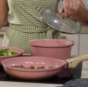 [COO-MJAS20RO] Cookut | Casserole poignée amovible 20 cm - Guimauve