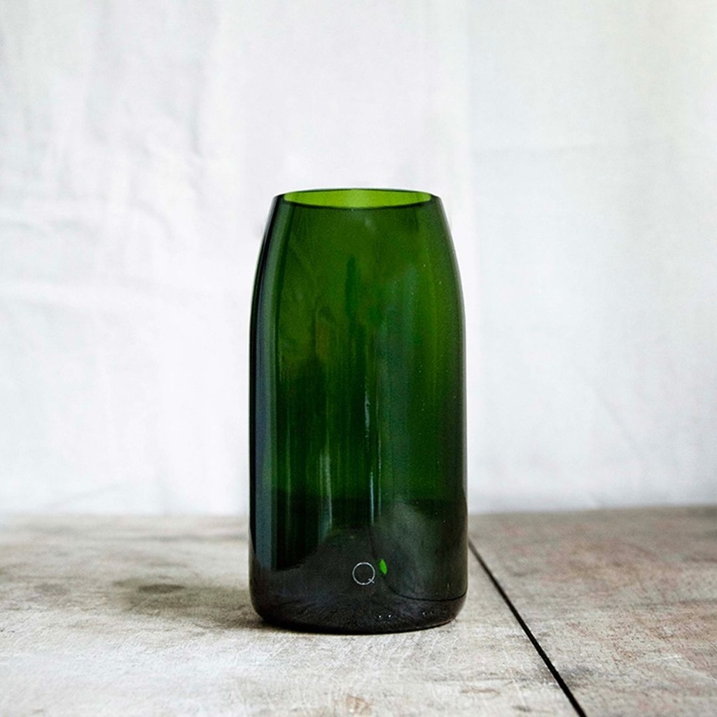 Q DE BOUTEILLES || Vase Bouteille Medium – Vert 02