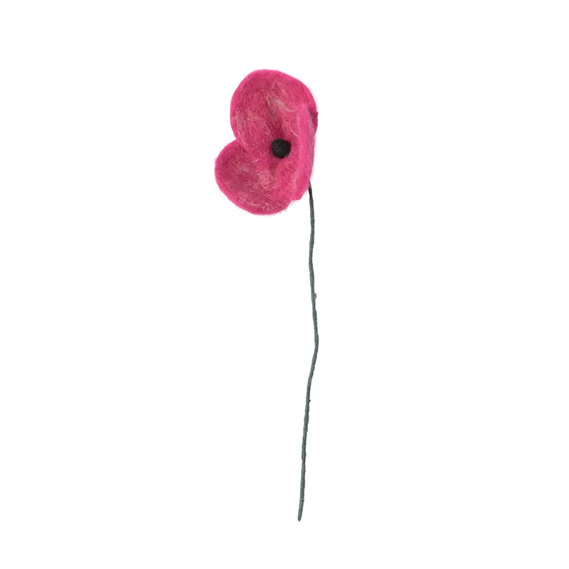 AVEVA DESIGN || Fleur En Laine Éternelle – Coquelicot Fuchsia/Berry 