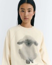 THINKING MU | Sweatshirt Cloud Sheep Bonnie - White