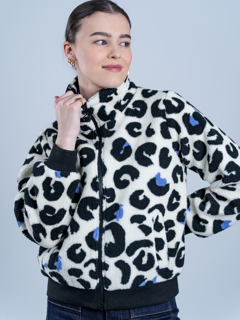 MADEMOISELLE YEYE | Veste Cuddle Cat Bomber - White