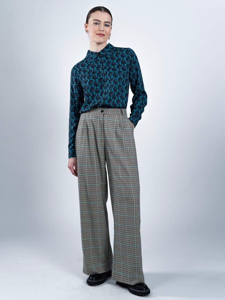MADEMOISELLE YEYE | Checkmate Trousers - Blue