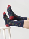 [BTR-W25M-TA717C-Navy Blue-7-11] THOUGHT | Chaussettes - Mens Holly Organic Cotton Crew - Navy Blue