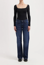 MUD JEANS || Jean Carry Mid Straight – Faded Vintage – Femme