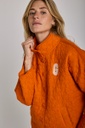 GRAINE | VESTE BOUTON VIVACITE - ORANGE 