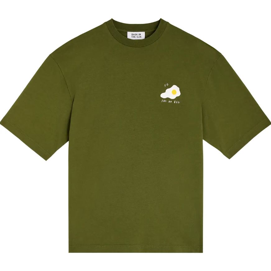 BASK IN THE SUN | T-shirt Egg - Olive