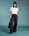 KUYICHI || Jeans Harper Loose Flare – Smoky Noir