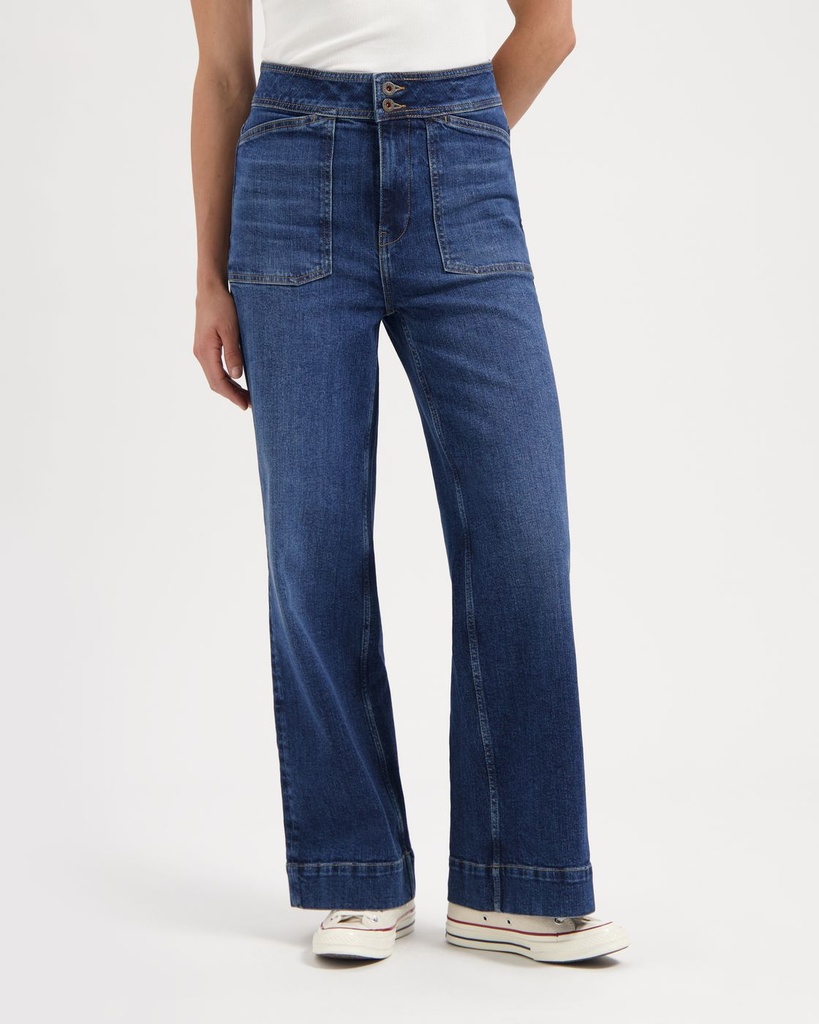 KUYICHI || Jean Farrah Worker Faded Blue