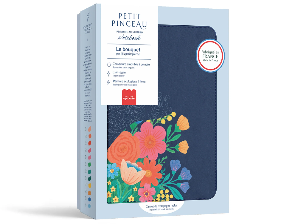 LA PETITE ÉPICERIE || Coffret Peinture Au Numéro – Notebook À Peindre – Bouquet 