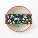PEPIN || Bobèche Fleurs – Blanc grainé