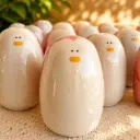 PICURU CERAMICAS || Figurine en céramique – Amulette Pingouin de la présence