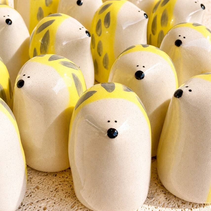 PICURU CERAMICAS || Figurine en céramique – Amulette Porc-épic de l'auto-protection