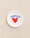 EMOI-EMOI || Assiette Bonheur en Porcelaine – 19 cm