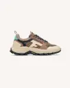 FAGUO || Baskets Hazel Monstera – Marron & Beige clair
