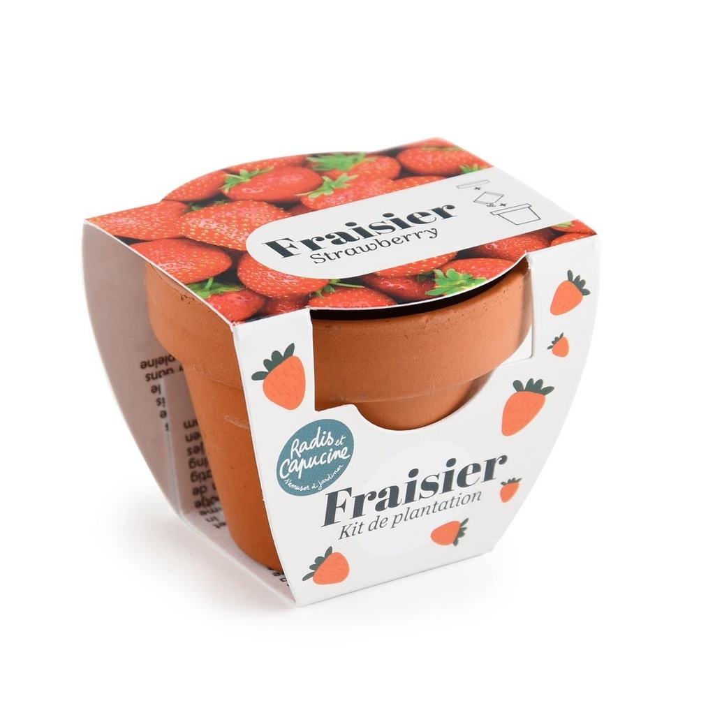 Radis et Capucine || Mini Kit Jardinage – Fraise
