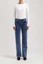 MUD JEANS || Jean Carry Mid Straight – Stone Vintage – Femme
