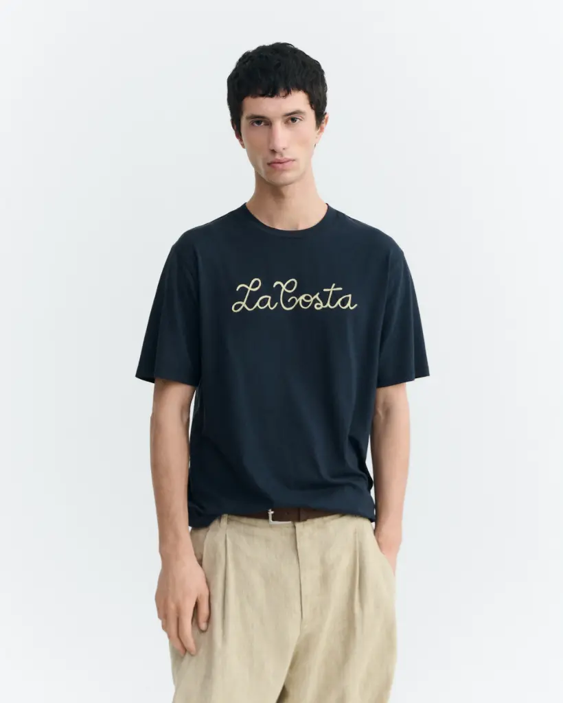 THINKING MU || T-Shirt La Costa Navy Zach – Blue