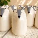PICURU CERAMICAS || Figurine en céramique – Amulette Petit LOUP DU COURAGE