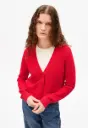 ARMEDANGELS || Cardigan Menaal Links Links – Mars Red